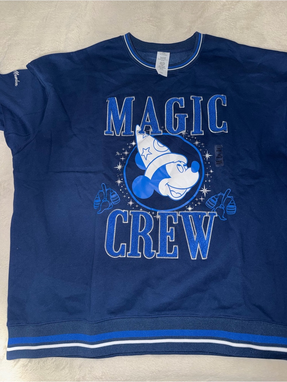 Disney Magic Crew Navy Blue adult Graphic Sweatshirt